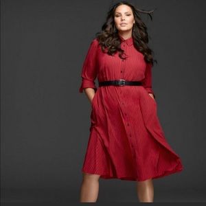 Lane Bryant GlamourX stripped dress 18